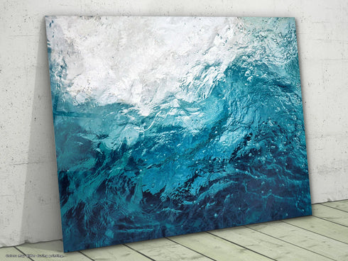 Waves Glass Wall Art Ocean Glass Art Tempered Large Glass Wall Art Housewarming Gift Ocean Wall Decor Glass Art Printing
